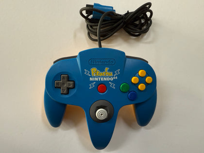 Limited Edition Blue Pokemon Pikachu Nintendo N64 Controller