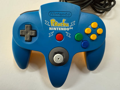 Limited Edition Blue Pokemon Pikachu Nintendo N64 Controller
