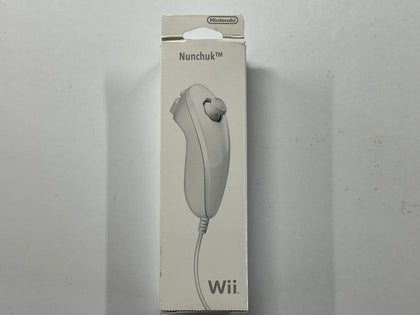 White Nintendo Wii Nunchuck Complete In Box