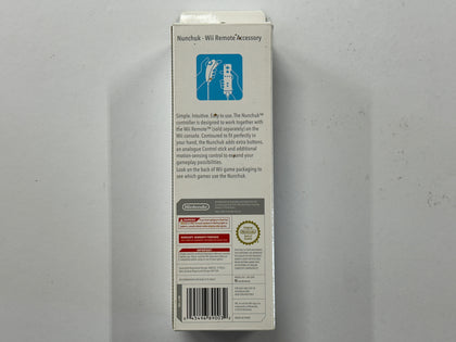 White Nintendo Wii Nunchuck Complete In Box