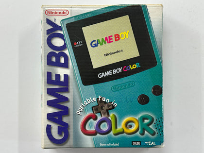 Teal Blue Nintendo Gameboy Color Console Complete In Box