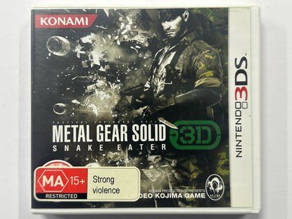 Metal Gear Solid Snake Eater 3D Complete In Original Case