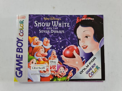 Snow White And The Seven Dwarfs Instruction Booklet
