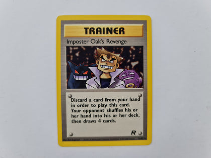 Trainer Imposter Oaks Revenge 76/82 Team Rocket Set Pokemon TCG Card In Protective Penny Sleeve