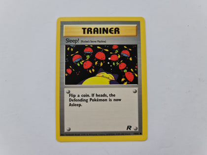 Trainer Sleep 79/82 Team Rocket Set Pokemon TCG Card In Protective Penny Sleeve