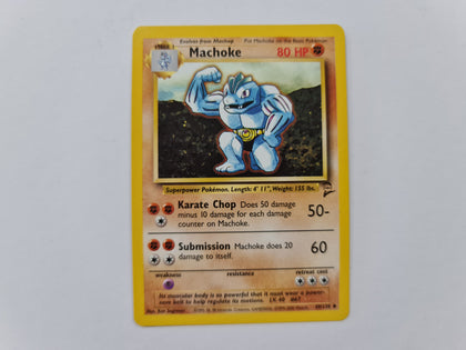 Machoke 49/130 Base Set 2 Pokemon TCG Card In Protective Penny Sleeve