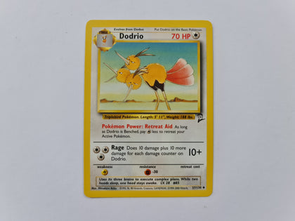 Dodrio 37/130 Base Set 2 Pokemon TCG Card In Protective Penny Sleeve
