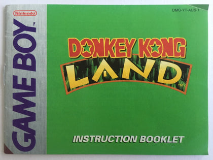 Donkey Kong Land Game Manual