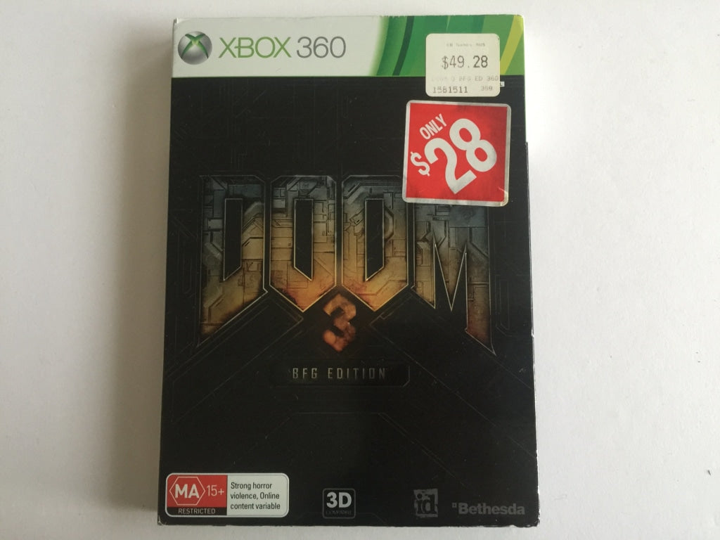 Doom 3 BFG Edition Complete In Original Case with Cover