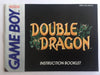 Double Dragon Gameboy Manual