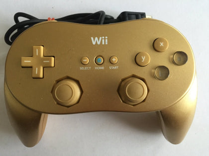 Limited Edition Gold Wii Pro Classic Remote Controller