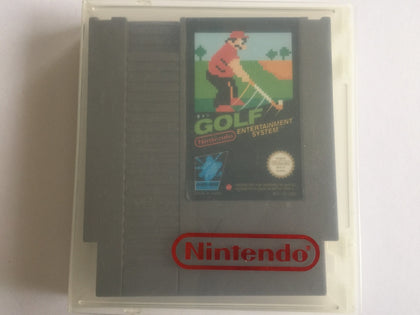 Golf Cartridge with Manual In Genuine Nintendo Rental Display Case