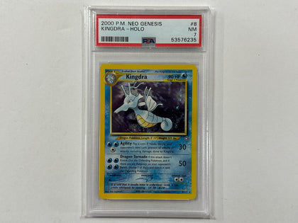 Kingdra 8/111 Neo Genesis Set Pokemon TCG Card Holo Foil Card PSA7 PSA Graded