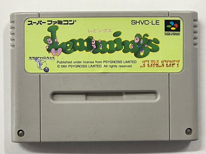 Lemmings NTSC J Cartridge