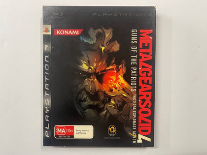 Metal Gear Solid 4 Guns Of The Patriots Complete In Original Case with Outer Cover