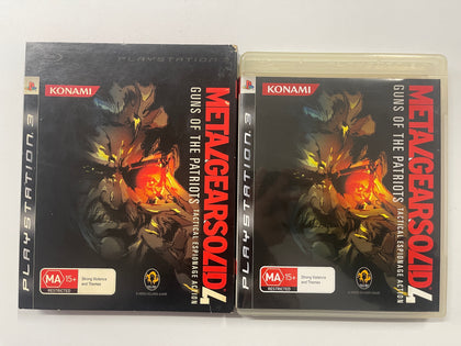 Metal Gear Solid 4 Guns Of The Patriots Complete In Original Case with Outer Cover