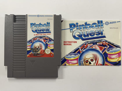 Pinball Quest Cartridge with Game Manual