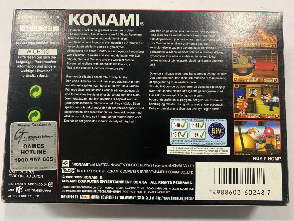 Mystical Ninja 2 Starring Goemon Complete In Box
