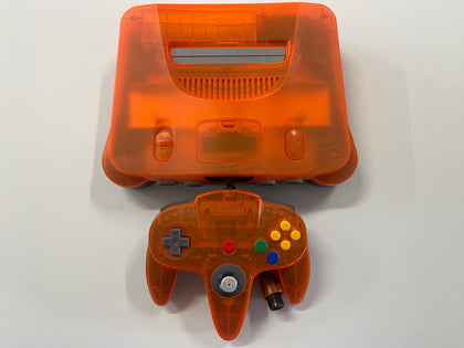 Limited Edition Daiei Hawkes Two Tone Orange & Black NTSC J Nintendo 64 N64 Console