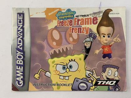 Spongebob Squarepants Freeze Frame Frenzy Game Manual