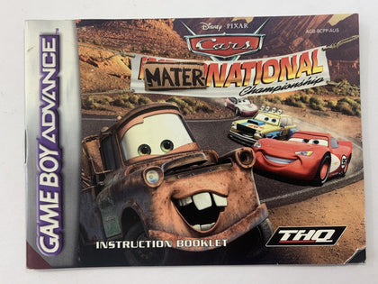 Cars Maternational Championship Game Manual