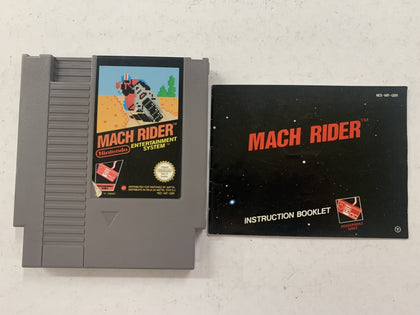 Mach Rider Cartridge with Game Manual