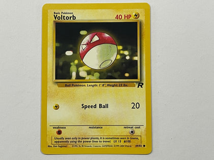 Voltorb 69/82 Team Rocket Set Pokemon TCG Card In Protective Penny Sleeve