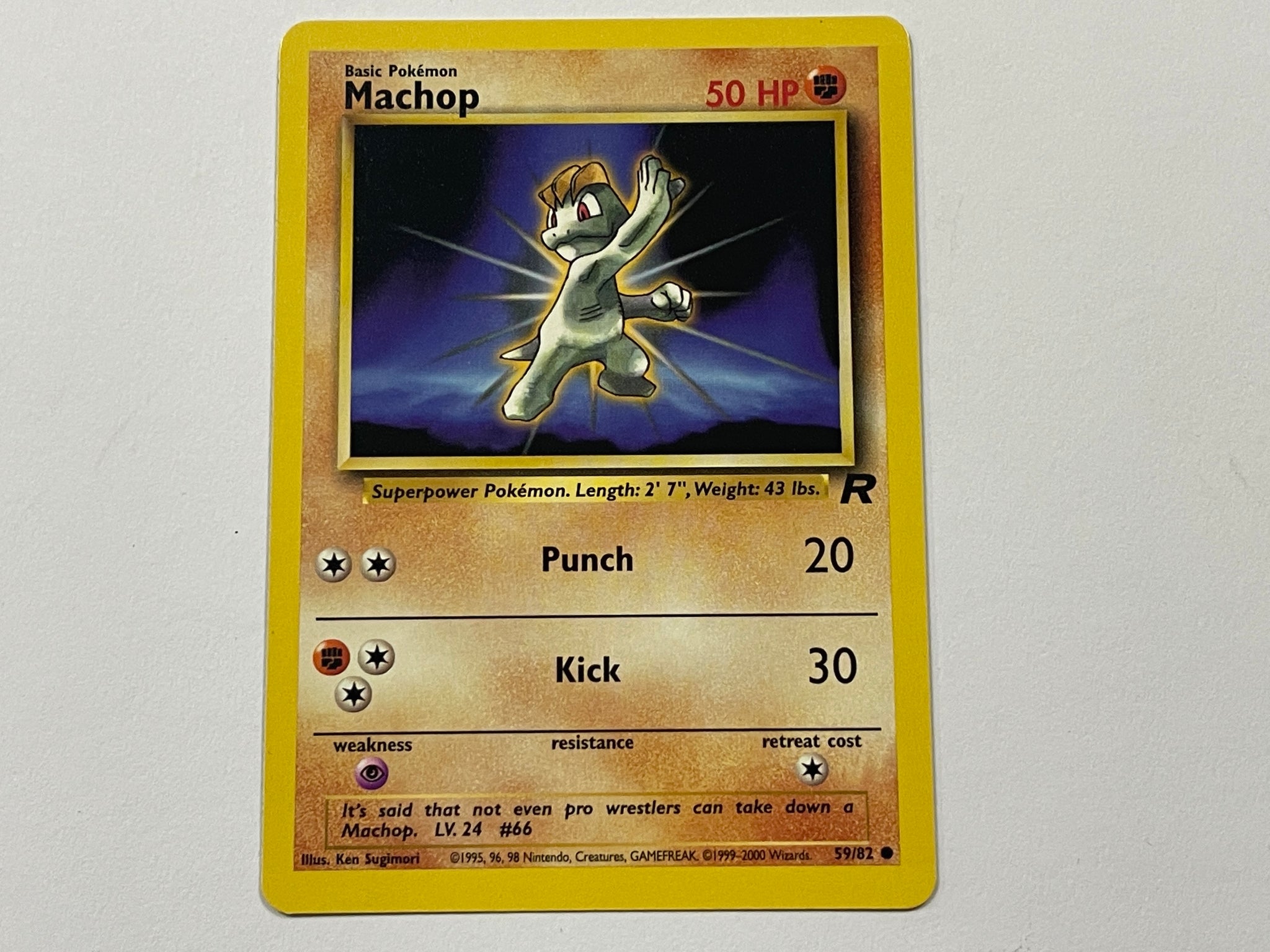 Machop 59/82 Team Rocket Set Pokemon TCG Card In Protective Penny Slee The Game Experts Machop 59/82 Team Rocket Set Pokemon TCG Card In Protective Penny Slee The Game Experts