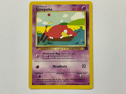 Slowpoke 67/82 Team Rocket Set Pokemon TCG Card In Protective Penny Sleeve