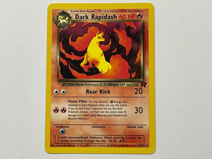 Dark Rapidash 44/82 Team Rocket Set Pokemon TCG Card In Protective Penny Sleeve