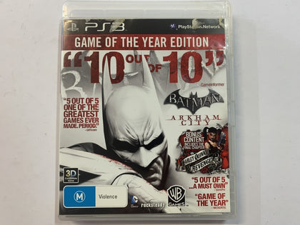 Batman Arkham City GOTY Edition Complete In Original Case