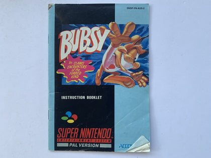 Bubsy Game Manual