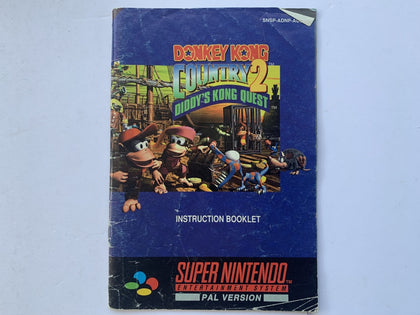 Donkey Kong Country 2: Diddy Kongs Quest Game Manual