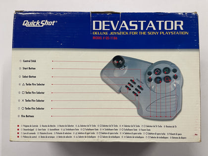 Quickshot Devastator Deluxe Arcade Joystick Controller Complete In Box