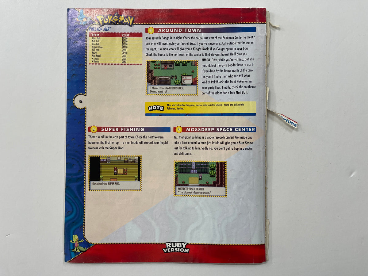 Pokemon Ruby Prima Official Strategy Guide – The Game Experts