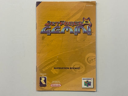 Jet Force Gemini Game Manual