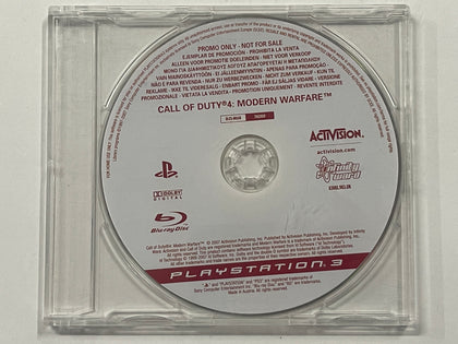 Call Of Duty 4 Modern Warfare Not For Resale NFR Press Release Promo Disc
