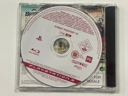 Street Fighter IV Not For Resale NFR Press Release Promo Disc In Original Case