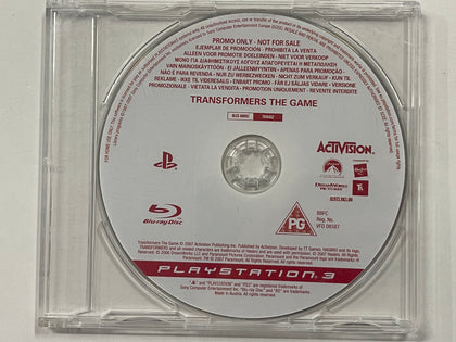 Transformers The Game Not For Resale NFR Press Release Promo Disc