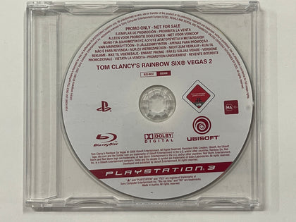 Tom Clancy's Rainbow Six Vegas 2 Not For Resale NFR Press Release Promo Disc
