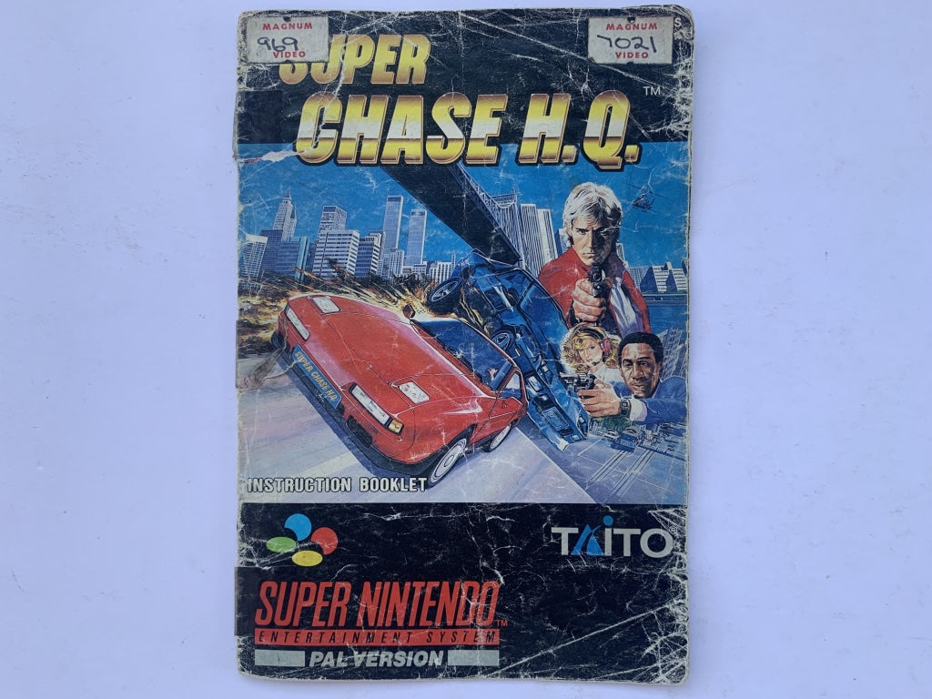 Super Chase HQ Game Manual