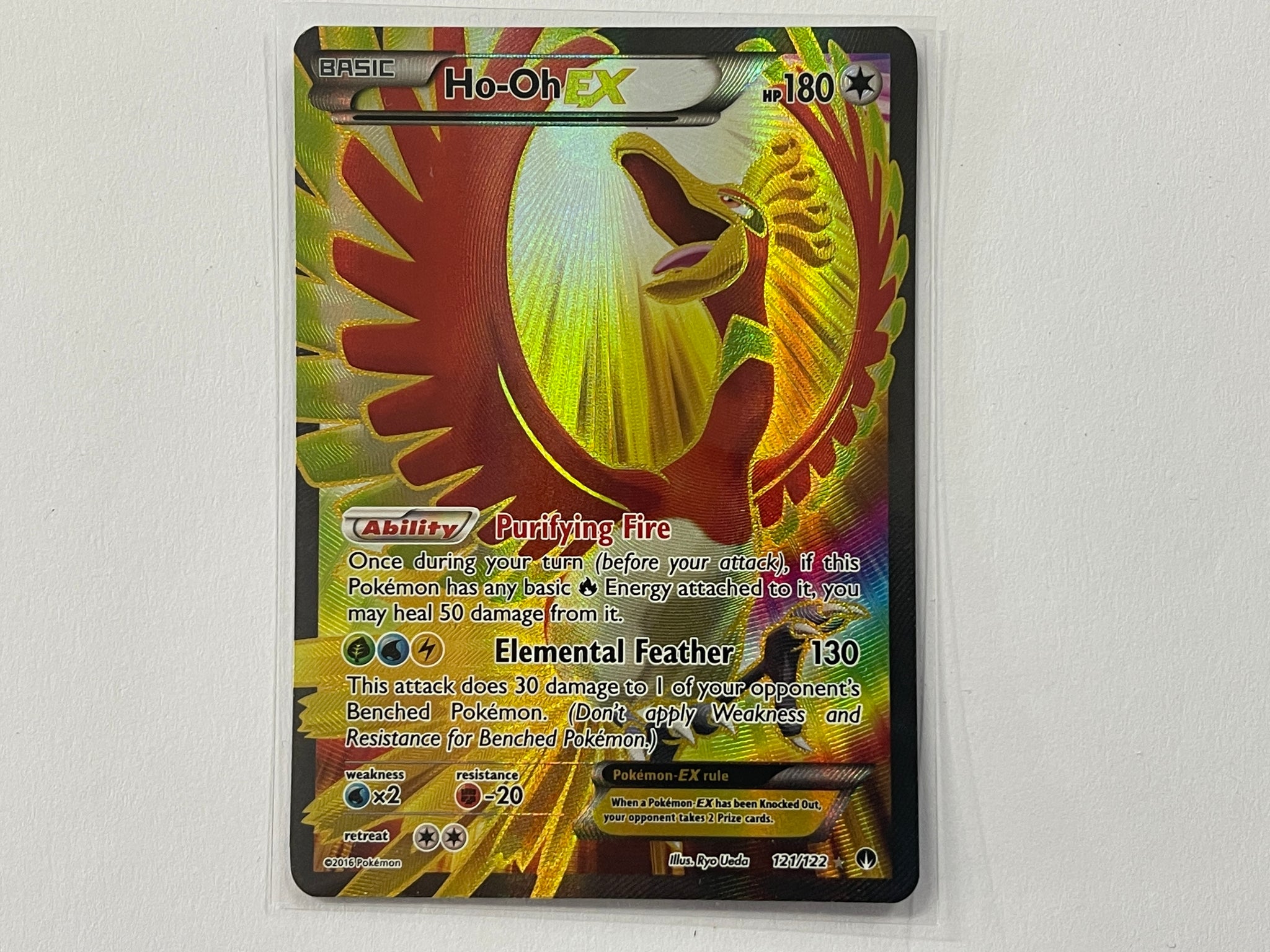 Ho Oh Ex 121/122 XY BreakPoint Set Pokemon TCG Card In Protective Penn The Game Experts Ho Oh Ex 121/122 XY BreakPoint Set Pokemon TCG Card In Protective Penn The Game Experts