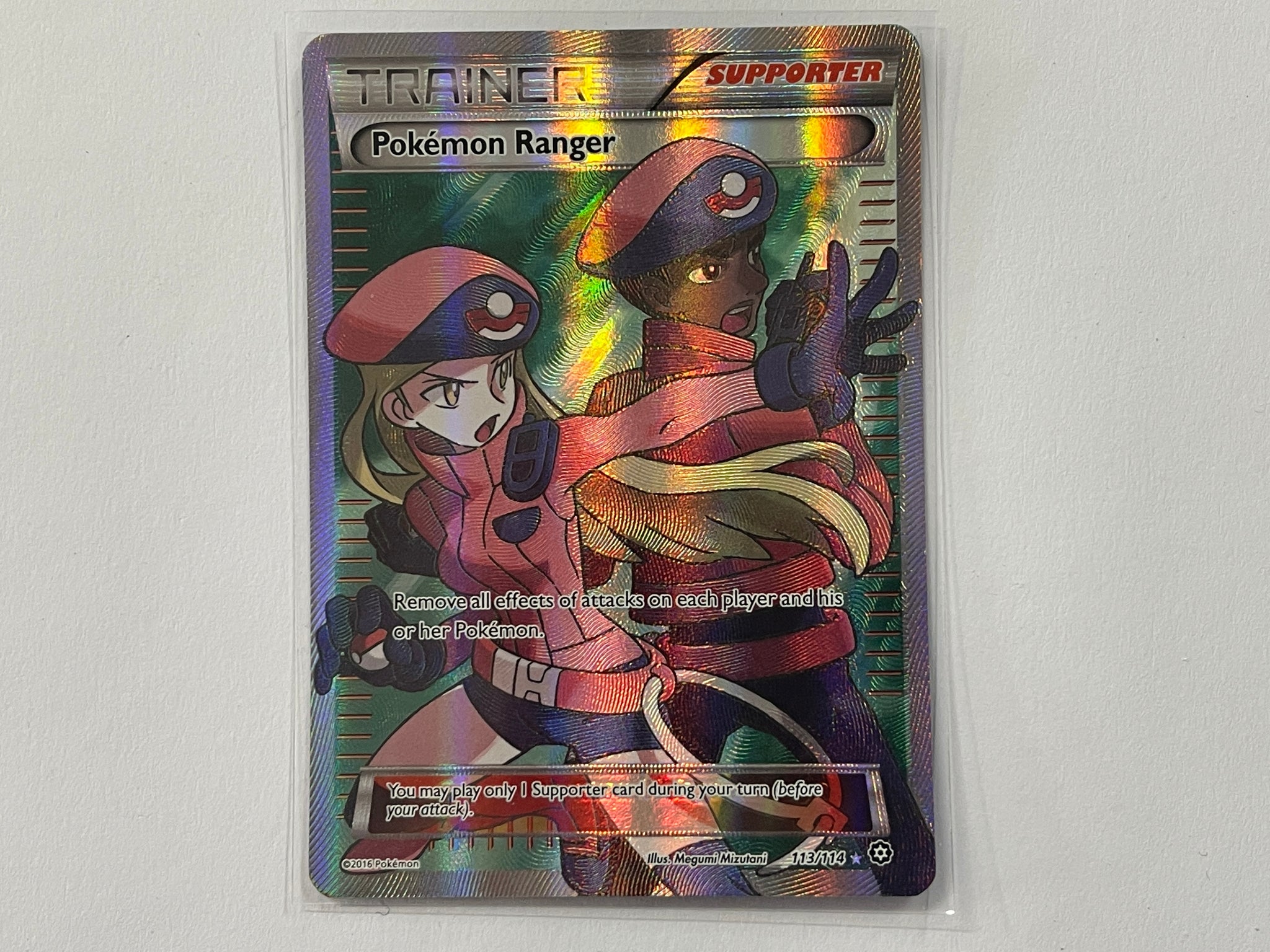 steam siege card sleeves Pokemon Ranger 113/114 XY Steam Siege Set Pokemon TCG Card In Protecti – The Game Experts