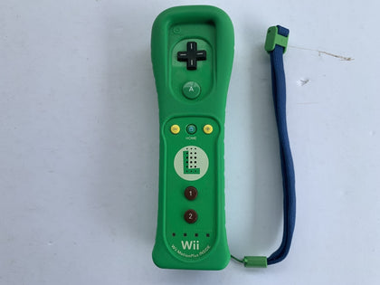 Limited Edition Motion Plus Green Luigi Wii Mote Controller with Green Protective Grip Sleeve