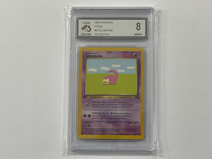 Slowpoke 55/62 1st Edition Fossil Set Pokemon TCG Card CGA8 CGA Graded