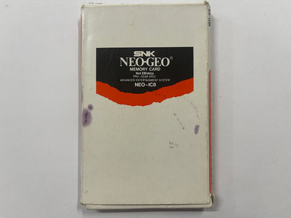 Genuine Neo Geo AES Memory Card Complete In Box