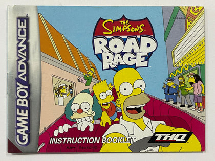 The Simpsons Road Rage Game Manual