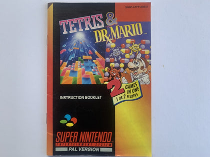 Tetris & Dr Mario Game Manual