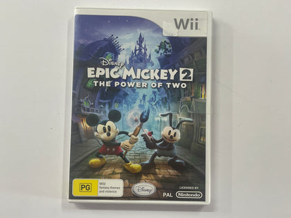 Disney's Epic Mickey 2 The Power Of Two Complete In Original Case