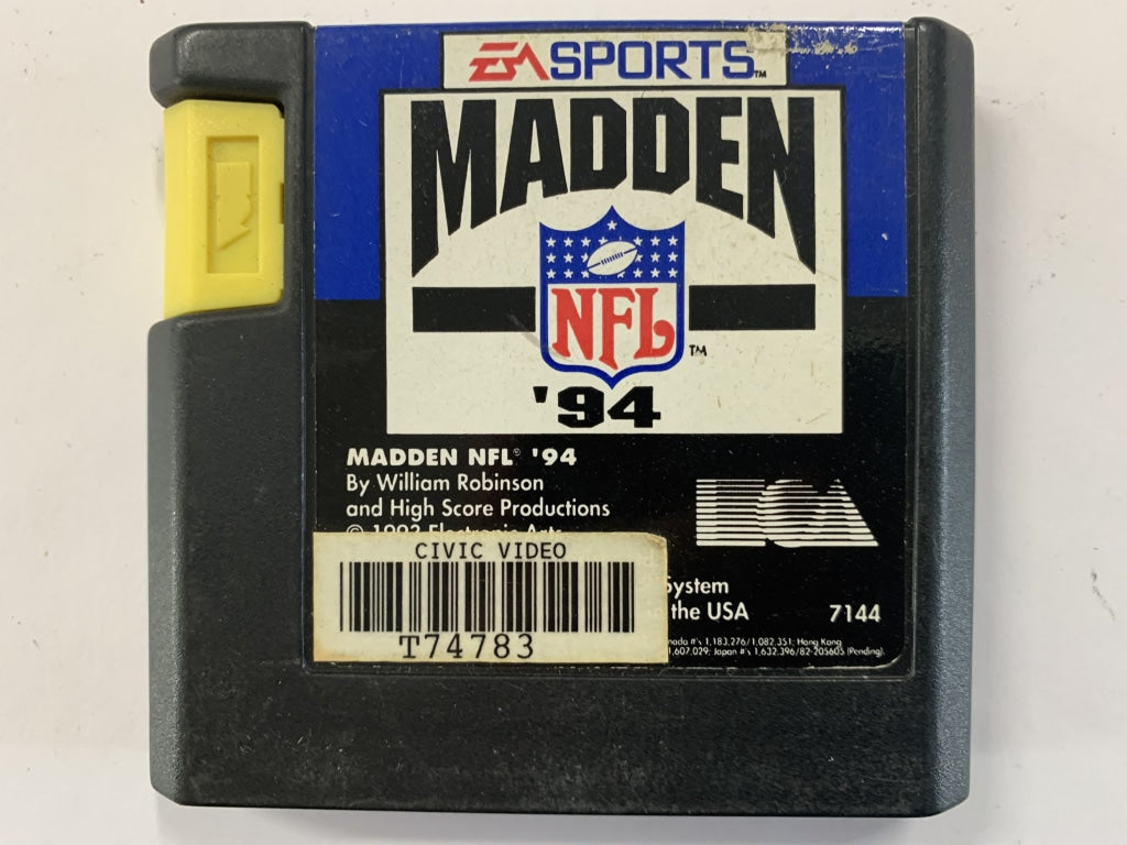 Madden NFL 94 Cartridge